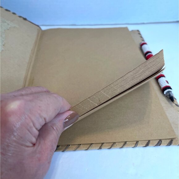 Masai Notebook Journal Kenyan Book Beaded Pen Recycled Paper Handcrafted - Picture 7 of 11